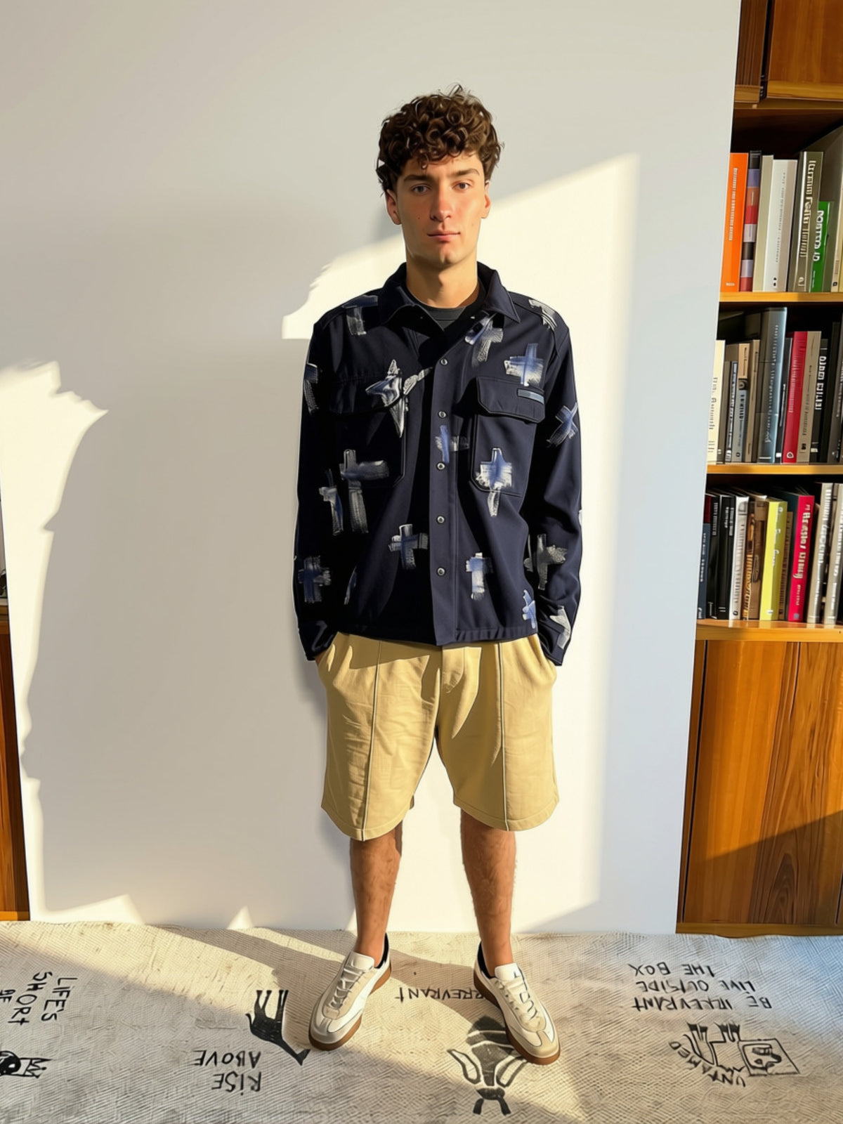 ONE OF A KIND 'BORZOI CROSS OVERSHIRT