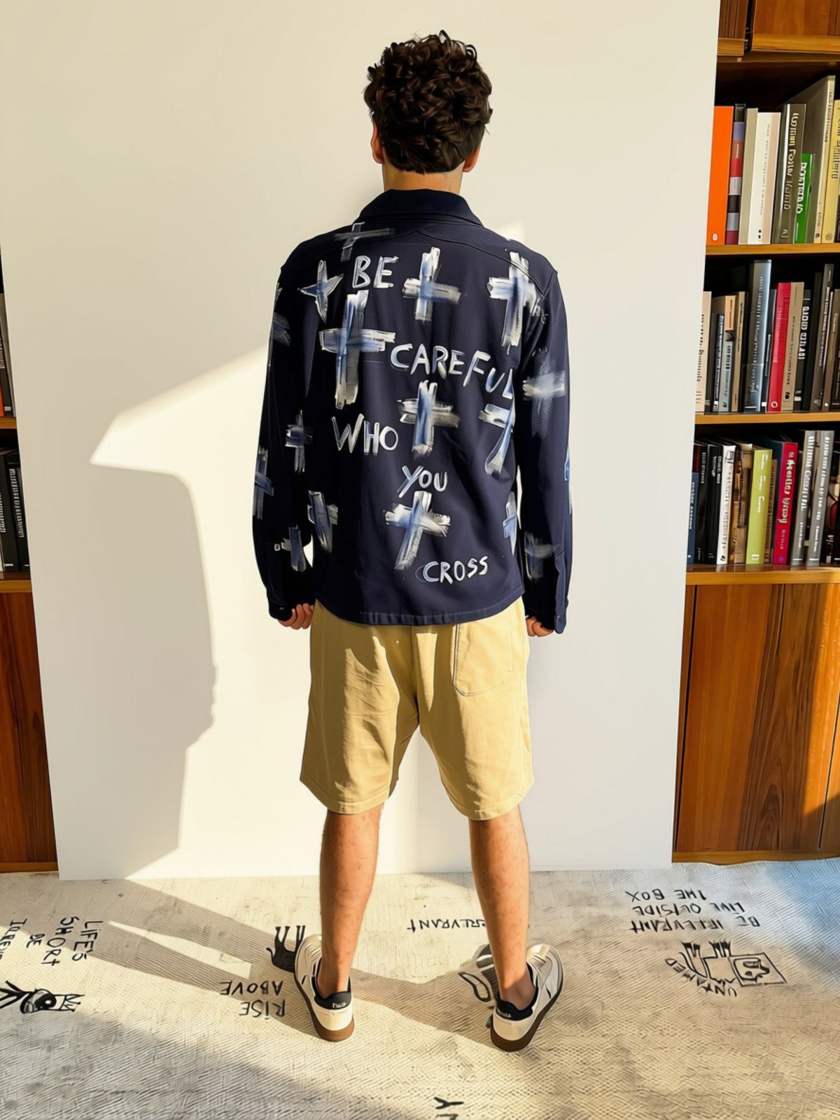 ONE OF A KIND 'BORZOI CROSS OVERSHIRT